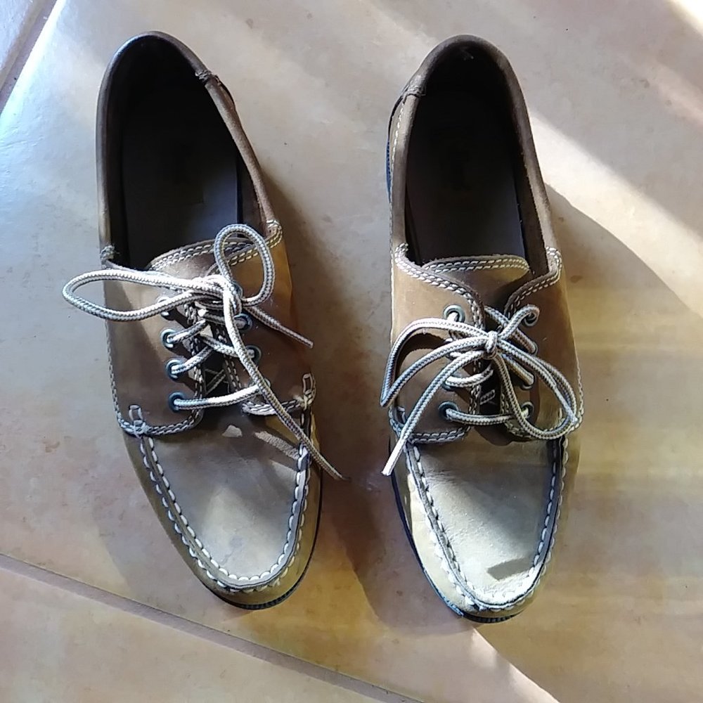 Bass Men's Brown Suede Boat Shoes